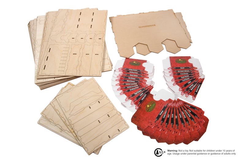 The Broken Token Game Organizer Compatible with Gloomhaven - Wooden Game Organizing Box with Multiple Trays and Dividers - Image 3